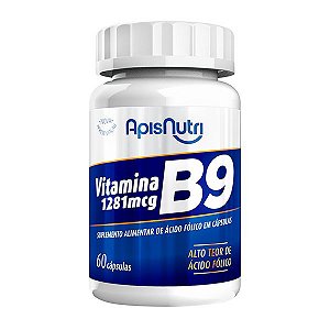 Suplemento de Vitamina B9 1.281mcg 60 Cáps Apisnutri - SV