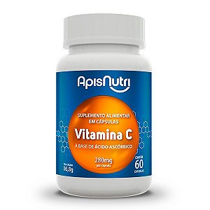 Suplemento de Vitamina C 280mg 60 Cáps Apisnutri - SV