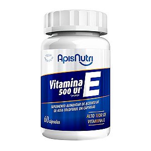 Suplemento de Vitamina E 500 UI 60 Cáps. Apisnutri - SV