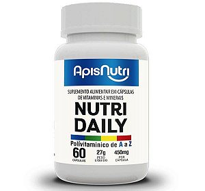 Polivitamínico Nutri Daily de A a Z 450mg 60 Cáps Apisnutri - SV