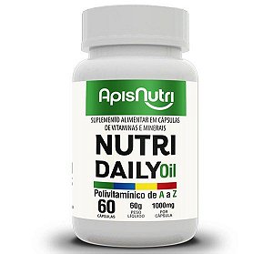 Polivitamínico Nutri Daily Oil de A a Z 1000mg 60 Cáps  Apisnutri - SV