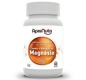Cloreto e Malato de Magnésio 550mg 90 Cáps.  Apisnutri - SV