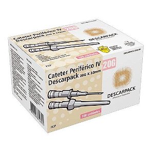 CATETER INTRAVENOSO 20G DESCARPACK