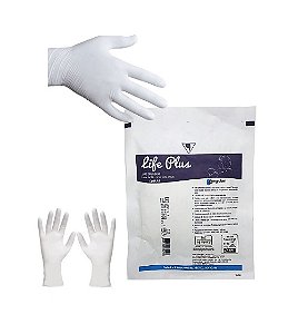 LUVA CIRURGICA LIFE PLUS -  ESTERIL - 8,5