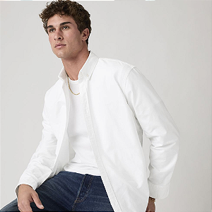 Camisa Social Masculina Levi's - Branca