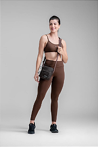 Legging Larulp Louise Go Basic Fit Marrom Coffe