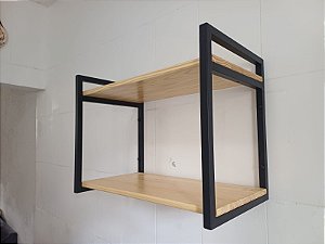 Nicho Industrial Metalon 60x30cm Prateleira Parede