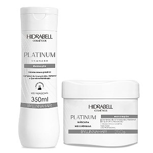 Kit Matização Platinum - Desamarelador de Cabelos Grisalhos Hidrabell