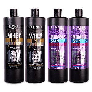 Combo Miracle e Whey Hidrabell