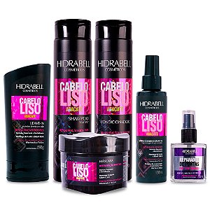 Combo Cabelo Liso Abacate + Reparador de Pontas Hidrabell