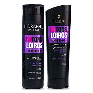 Shampoo e Condicionador 50 Tons de Loiro Hidrabell