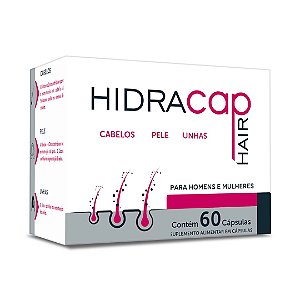 Hidracap Hair Suplemento Alimentar para Cabelo, Pele e Unhas