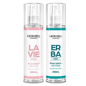 Kit 2 Body Splash Feminino Lavie e Erba Hidrabell 200ml