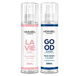 Kit 2 Body Splash Feminino Lavie e Good Hidrabell 200ml