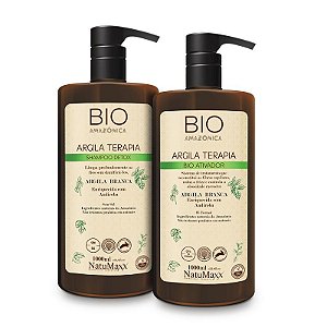 Escova Bio Amazônica – Shampoo Detox 1L + Bio Ativador 1 NatuMaxx