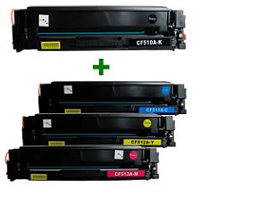 Kit 4 Toner Compativel 204 Cf510 511 512 513 M154 M180