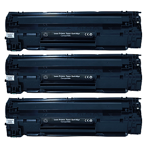 Kit 3 Cartucho Compativel Para P1102w M1120 P1005