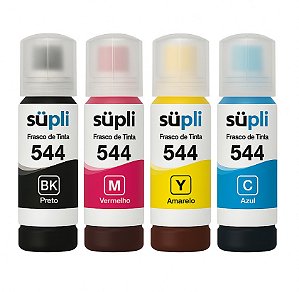 Kit de Tintas Supli 544 para Impressora