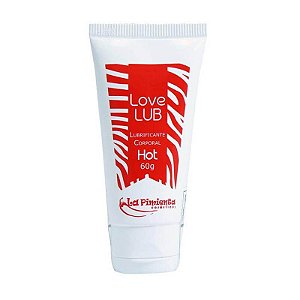 LUBRIFICANTE ÍNTIMO A BASE DE ÁGUA COM EFEITO QUE AQUECE - LOVE LUB HOT - 60 GRAMAS