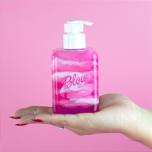 Mix de Gel e Creme Beijável com Aroma Irresistível de Morango - Hot Flowers Blow Girl | 320 ml