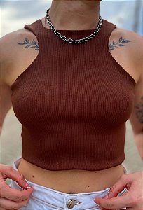 CROPPED KIM - MARROM
