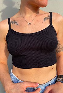 TOP COMFY COM ALÇA - PRETO