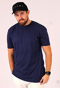 Camiseta OVERSIZED BASIC PREMIUM UNISEX - Cor AZUL MARINHO