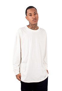Camiseta MANGA LONGA - BASIC PREMIUM - OFF WHITE