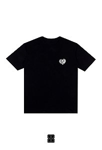 Camiseta OVERSIZED -  ESTAMPA HEART - PRETA