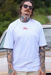 Camiseta OVERSIZED -  ESTAMPA BOSS - BRANCA