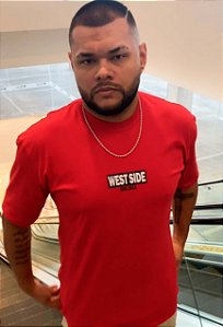 Camiseta POP OVERSIZED - ESTAMPA WEST - VERMELHA