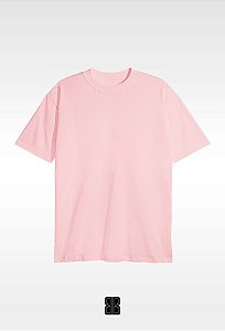 Camiseta OVERSIZED BASIC PREMIUM UNISEX - Cor ROSA BB