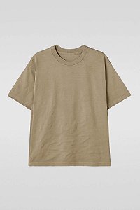 Camiseta BOXY OVERSIZED - ESTONADA AREIA - LISO