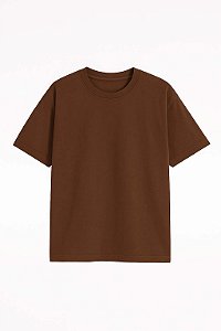 Camiseta PREMIUM OVERSIZED - LISA - MARROM