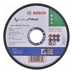 Disco de Corte MetalInox STD 115x10mm BOSCH