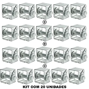 Kit 20 Catracas ZZ-60R Galvanizada CAÇULA p/ Arame