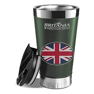 Copo Térmico Britânia 475ml Quente ou Frio Verde Original
