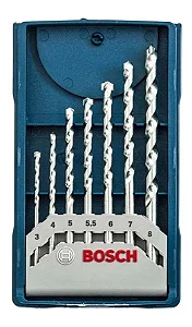 Jogo de Brocas Bosch X-Line para Concreto 7 peças
