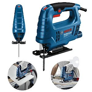 Serra Tico-Tico Bosch GST 680 500W 127V ou 220V Velocidade Variável com Anti-lascas