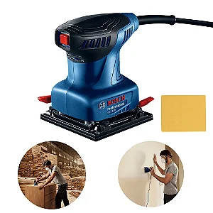 Lixadeira Orbital Bosch GSS 140 220W Profissional 127V ou 220V Baixa Vibração Microfiltro Easy Fit