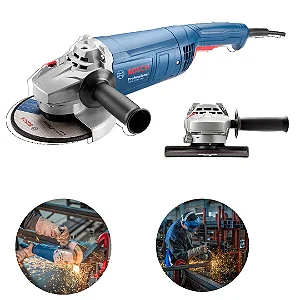 Esmerilhadeira Bosch GWS 2200-180 VULCANO 2200W 7" 127V ou 220V com Capa, Punho e Chave