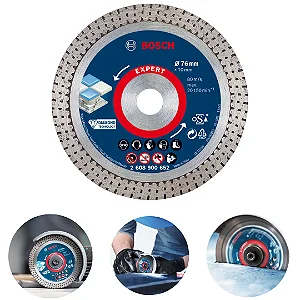 Disco Diamantado Bosch EXPERT Hard Ceramic 76x1,5x10mm Corte Preciso em Porcelanato