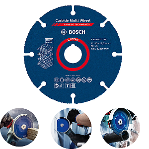 Disco de Corte Bosch Expert Carbide Multi Wheel 125mm x 22,23mm (1 mm) – 12.250 rpm