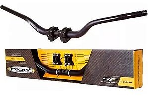 DUPLICADO - GUIDÃO OXXY MOTOCROSS PRETO SUPER FAT BAR ALTO + ADAPTADOR
