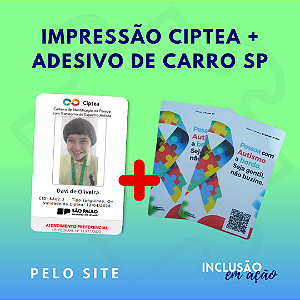 Impressão CIPTEA + Adesivo de carro SP