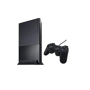 Console PlayStation 2 Preto - Sony Destravado (Tudo Original