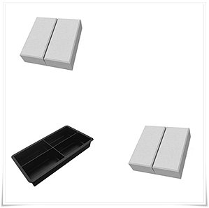 01 Unidade WX Forma Paver Quadruplo 20x10x06 - Plástico Super Resistente