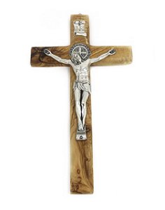 Crucifixo São Bento em Madeira de Olivieira - Itália
