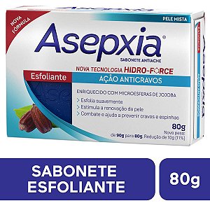 Asepxia Sabonete Facial Anti-acne Esfoliante 80g