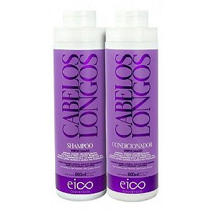 Eico Kit Shampoo e Condicionador Cabelos Longos 800ml